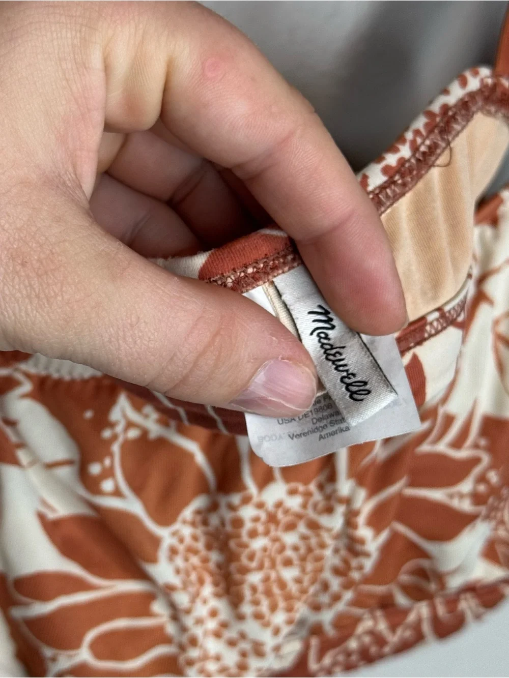 Madewell Second Wave Balconette Bikini Top in Sunflower Season